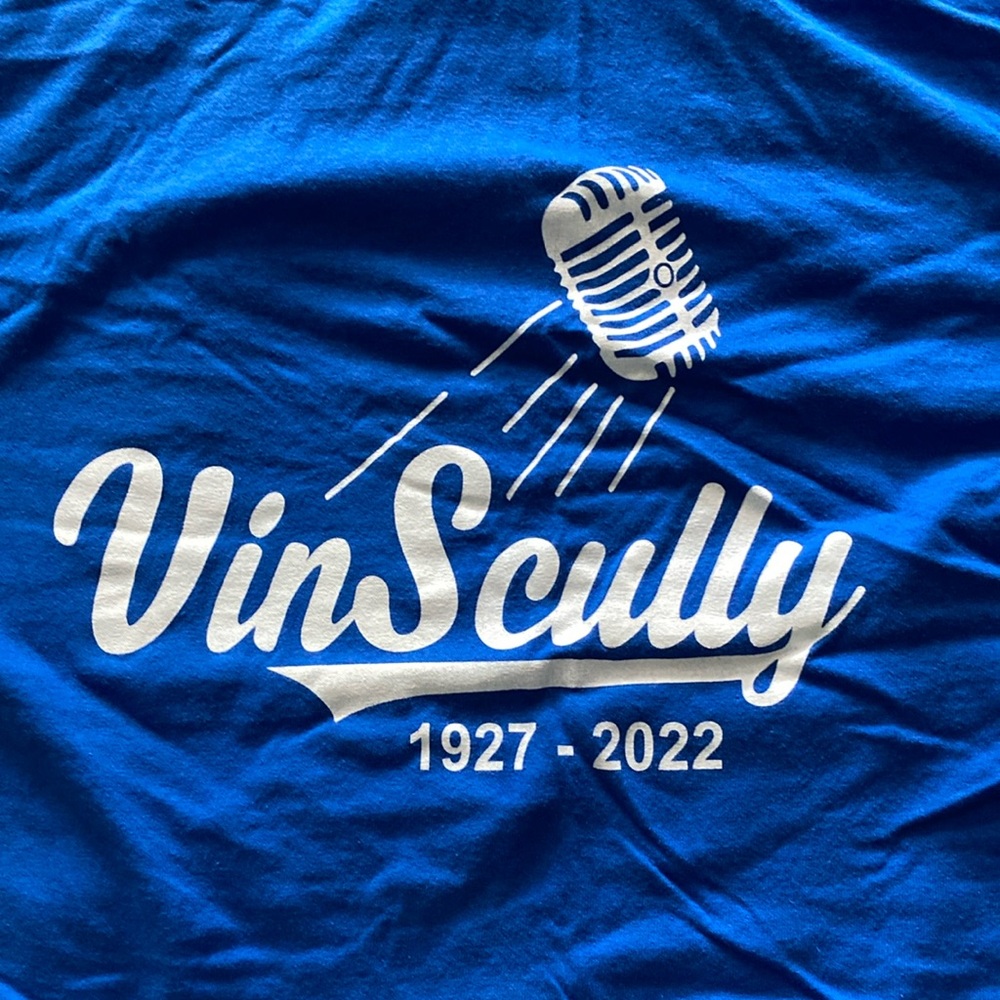 Gildan Blue Vin Scully Commemorative Tee